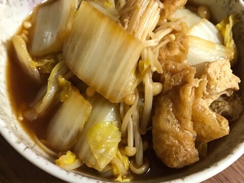 白菜と油揚げの煮浸し